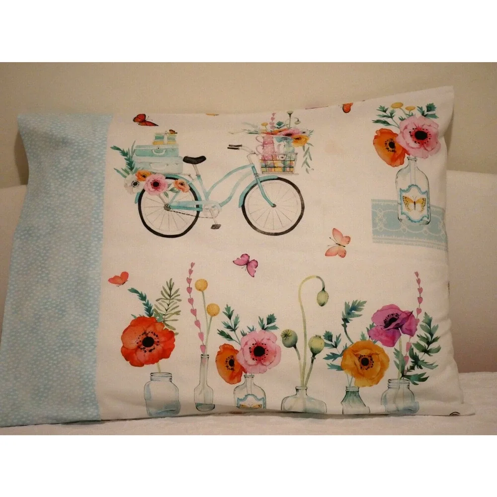 Handmade Standard Size Pillowcase Set English Garden